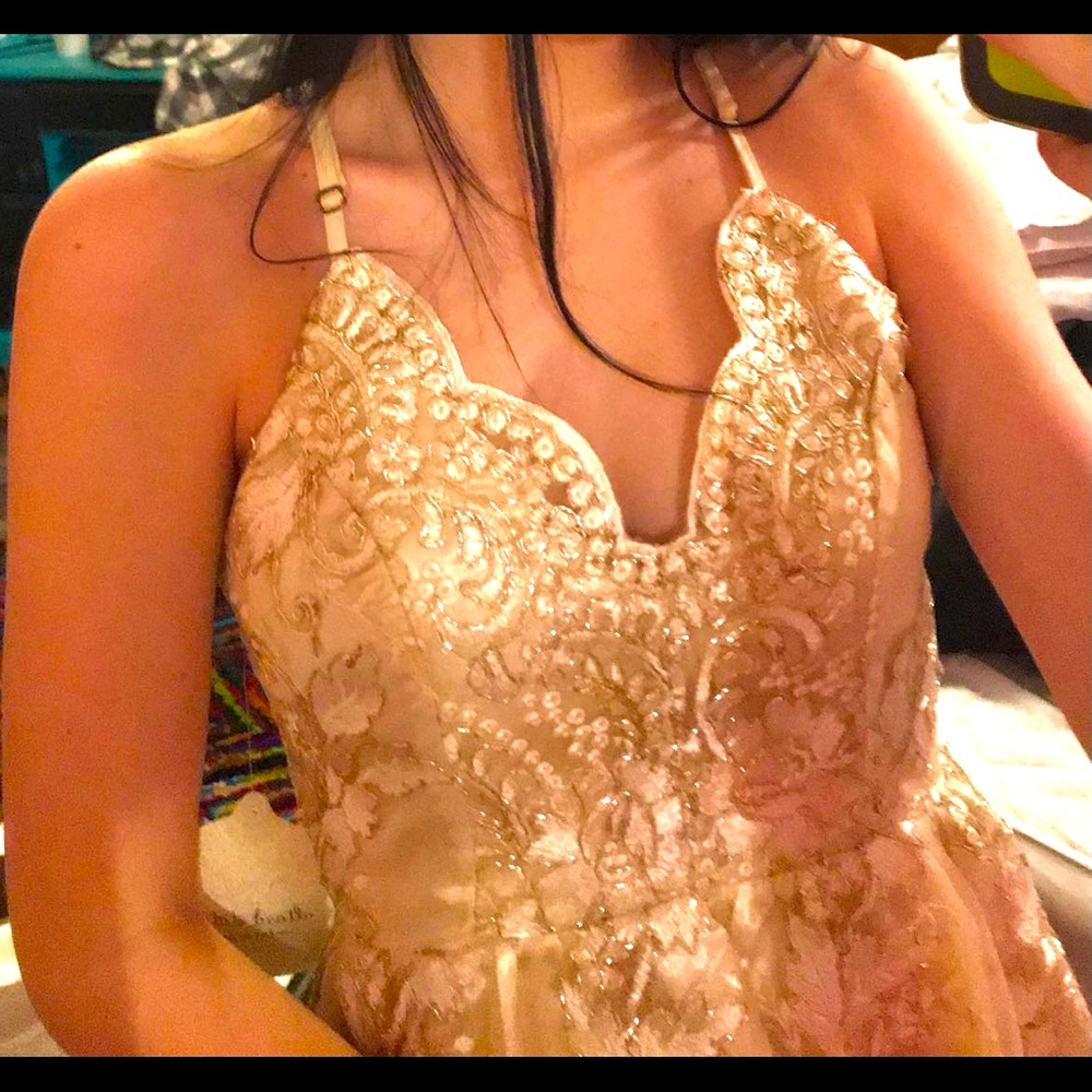 Gold Sequins Altar’d State Dress